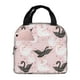 thumbnail image 1 of Easygdp Swan And Flowers2 Bolsa Térmica Premium - Tela Oxford Impermeable, Gran Capacidad, Bolsillo Frontal, Unisex para Trabajo, Escuela, Actividades al Aire Libre y Picnics, 1 of 8