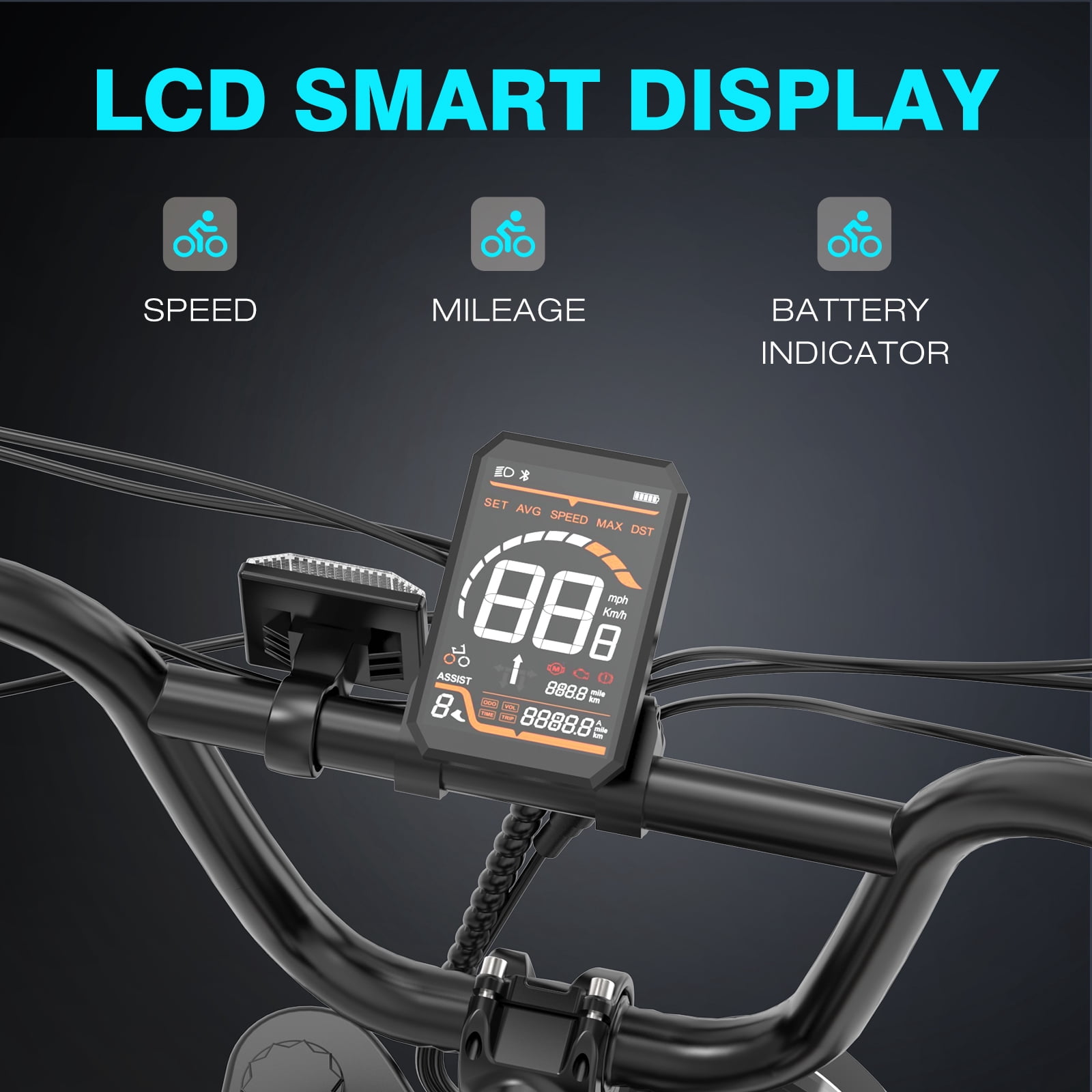 COLORWAY 750W 20"x4.0 Fat Tire Electric Bike, 48V 15Ah Battery, Off-road E-Bike for Adults, UL2849 Certified