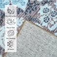 thumbnail image 4 of Ultrug Vintage Floral Print Rugs Soft Boho Carpet Retro Distressed Area Rug for Living Room Bedroom Home Decor,2'x3',Brown, 4 of 7