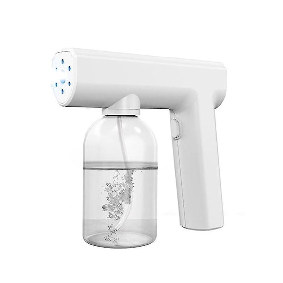 Electric Mist Sprayer Disinfection Spray Gun Blue Light Handheld Nano Spray