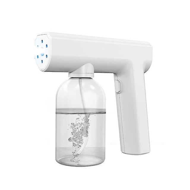 Electric Mist Sprayer Disinfection Spray Gun Blue Light Handheld Nano Spray