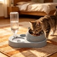 thumbnail image 6 of Pet Bowl Plastic Auto Water Dispenser Double Drinking Station No Spill Non-Slip for Small Medium Dogs Cats by MPOISVA, 6 of 7
