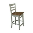 thumbnail image 6 of International Concepts Wood Emily Ladder Back Bar Stool - Black/Cherry - 24" Seat Height, 6 of 12