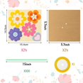 thumbnail image 4 of Hadanceo 24Pcs/Set Mother Day Flower Bouquet Craft Kit,DIY Greeting Card Set Kraft Paper Card Making Kit,Teacher Appreciation Week Gift Craft, 4 of 10
