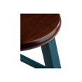 thumbnail image 4 of Rustic Recluse 29" Bar Stool Rustic Teal w/ Walnut Seat, 4 of 5