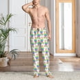 thumbnail image 2 of Rocae Rainbow Llama Mens Pajama Pants Pj Pants Mens Lounge Pants-Medium, 2 of 6