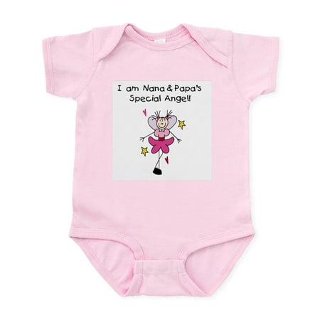

CafePress - Nana And Papa s Angel Infant Bodysuit - Baby Light Bodysuit Size Newborn - 24 Months