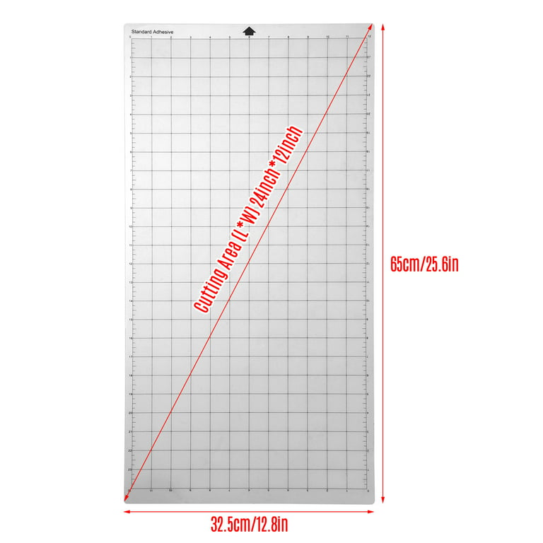 MABOTO Replacement Cutting Mat Transparent Adhesive Cricut Mat Mat with  Measuring Grid 12x24 Inches for Silhouette Cameo Cricut Explore Plotter  Machine 5PCS 