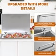 thumbnail image 3 of Drop in Ice Chest, 20" L x 16" W x 13" H Stainless Steel Ice Cooler, Commercial Ice Bin with Hinged Cover, Outdoor Kitchen Ice Bar, Drain-Pipe and Drain Plug Included, for Cold Wine Beer, 3 of 6