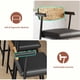 thumbnail image 4 of QinaQin Bancos de bar con descansabrazos, respaldo ergonómico y reposapiés, estructura metálica resistente y tapizado tipo piel para cocina o bar, 4 of 7
