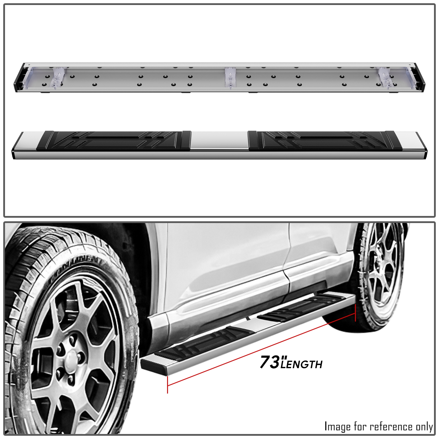 Nuvision for 23-25 Honda Pilot 6.5" Premium Running Boards Side Step Pedal Nerf Bars