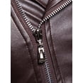 thumbnail image 4 of Txlixc Chaqueta de manga larga con solapa de color sólido para hombres con cremallera y hebilla Txlixc moda, 4 of 7