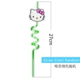 thumbnail image 1 of Pajitas de Hello Kitty Sanrio para beber, lindo parche de decoración, vajilla de fiesta para niños, seguridad para mascotas, codo de plástico de alta calidad, 1 of 4