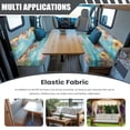 thumbnail image 3 of XYZCANDO Beach Floral Ocean RV Sofa Covers Stretch, for Camper Couch Suitable for Dinette Booth Seats Bench, 3 of 8