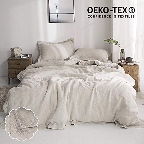 Simpleonce 100 Washed Linen Duvet Cover Set 3 Piece Home Bedding Sets With On Closure Linenqueen Canada Washed Linen Duvet Cover Set 3 Piece, Affordable Linen Bedding Canada