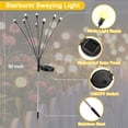 thumbnail image 7 of Solar Swaying Firefly Lights，Solar Garden Lights Outdoor Waterproof, 2 Pack/8 Modes LED Firefly Lights Sway by Wind, Solar Outdoor Lights for Garden Yard Patio Pathway Landscape Decorations (Yellow), 7 of 7