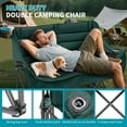 thumbnail image 3 of Slsy Oversized Camping Chair, XXXL Two Person Folding Loveseat Double Camping Chair, Heavy Duty Folding Chairs Moon Chair Lawn Chairs for Outdoor Sports, Camping, Patio, Picnics, Supports 990 LBS, 3 of 9