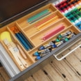 thumbnail image 6 of Juvale Kitchen Drawer Organizer Tray - 17 x 11.75 x 1.75 in, Natural Wood, 6-Slot Utensil & Cutlery Organizer - Silverware Holder & Storage Tray, 6 of 10