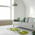 thumbnail image 5 of Cinvoph Flower Area Rugs for Living Room Bedroom, Machine Washable Green Soft Cozy Bedside Rug, Plush Indoor Floor Carpet Home Decor 20"x47", 5 of 7