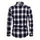 thumbnail image 3 of Camisa Manga Larga Cuadros Para Hombre Moda Slim Fit, 3 of 4