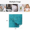 thumbnail image 4 of Turquoise Marble Cloth Napkins, Minimalist Abstract Golden Fluid Art Washable and Reusable Dinner Napkins Set of 4, Table Napkin for Kitchen Party Birthday Wedding Hotel Housewarming 20"x20", 4 of 8
