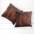 thumbnail image 6 of Ambesonne Abstract Throw Pillow Cover 2 Pack, Digital Swirls Floral, 18", Orange, 6 of 7