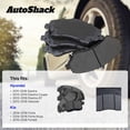 thumbnail image 3 of AutoShack Front Ceramic Brake Pad Set for Hyundai & Kia, Elantra 2011-2016 Forte 2014-2016 Veloster 2012-2016 Elantra GT 2013-2016 Forte5 2015-2016, FWD L4 1.6L 1.8L 2.0L, 3 of 5