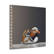 Mandarin Duck Reflection - Canvas