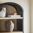 thumbnail image 5 of Walker Edison Modern 5 Shelf Open Arched Bookshelf, Black, 5 of 17