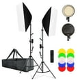 thumbnail image 1 of Kit de iluminación Softbox 2 * 55W Luz de estudio de fotografía +, 1 of 8