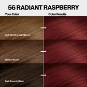 Revlon ColorSilk Permanent Hair Color, Bond Repair Complex, 56 Radiant Raspberry, 1 pack