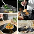 thumbnail image 3 of Steel Spider Strainer Skimmer Ladle, Strainer Spider Skimmers for Kitchen Cooking and Frying, Premium Strainer Spoon Diameter: 5.4Inch, Total Length: 15.4Inch, 3 of 4