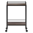 thumbnail image 6 of Evelyn&Zoe Barnes 23.5" Wide Rectangular Bar Cart, Alder Brown, 6 of 7