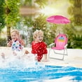 thumbnail image 4 of Kids Beach Chair with  - Lightweight Folding Chair for 1-5 Years Old, Summer Shade for Beach, Pool & Outdoor, 4 of 5