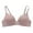 Coffee, variant on 2PC Bras for Women Transparent Shoulder Strap Cordless Backless Spongeless Triangle Bralette,Beige,32