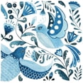 thumbnail image 3 of Popp, Grace 12x12 Black Modern Framed Museum Art Print Titled - Blue Bird Folk II, 3 of 5