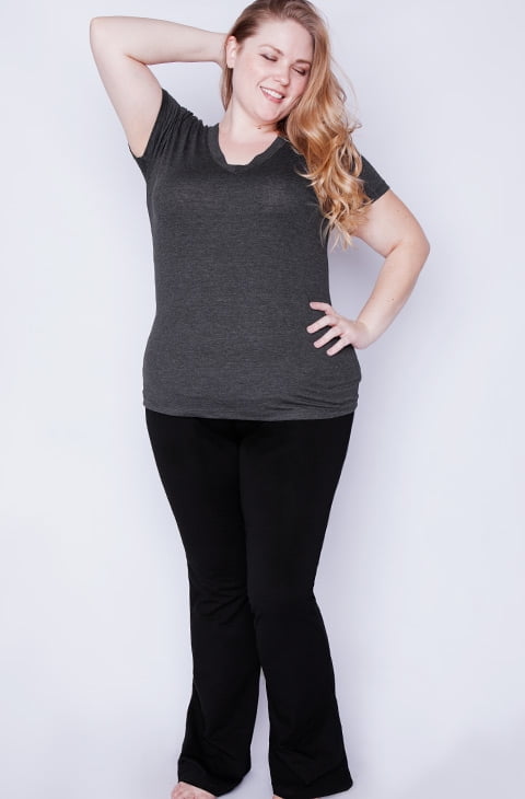 yoga pants with flare bottom