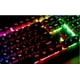 thumbnail image 3 of Teclado de juego con cable con retroiluminación LED arco iris, teclado de juego RGB, descanso ergonómico para la muñeca y 104 teclas para jugadores de PC con Windows y Mac. Rojo Verde Competitivo, 3 of 5