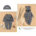 thumbnail image 2 of Body Nouveau-Né Tricoté à Capuche Bébé Garçon Pull Chaud Tenues de Combinaison, 2 of 5