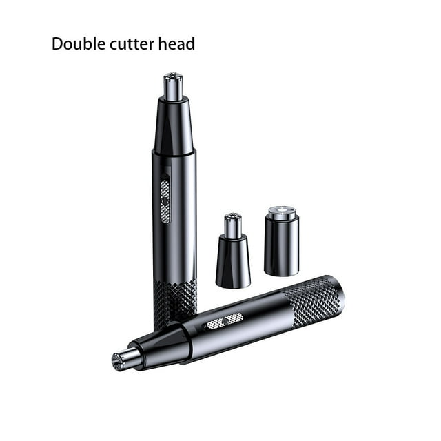 Tondeuse pour Poils de Nez Femme Homme Portable Multi-Usage Rasage Lavable Outil de Retrait de Sécurité Ménager Professionnel Salon Noir Type 2