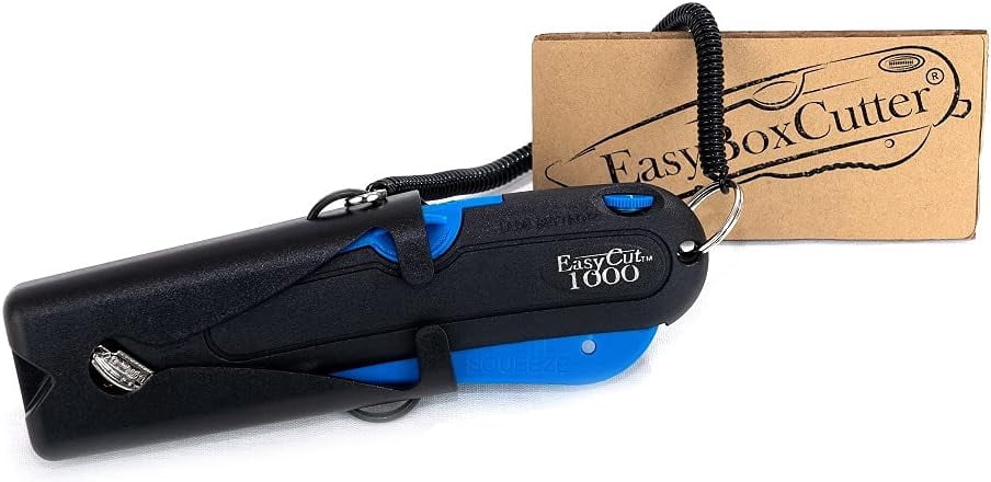 12 Pack Easycut Blue Safety Box Cutters Easy Cut