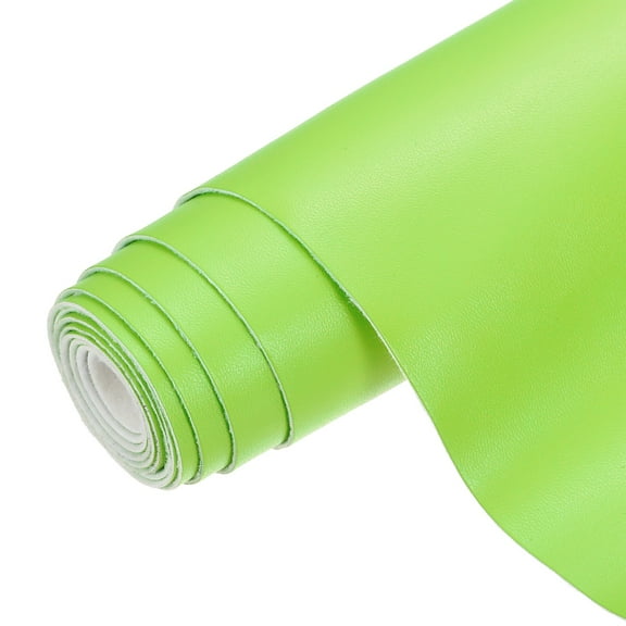 Uxcell Faux Leather 0.4 Yards Length 1mm Thick PU Leather for Sofa Bags DIY Crafts, Light Green