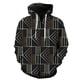 thumbnail image 1 of Sudadera con capucha y cremallera para hombre con estampado geométrico abstracto, estilo hip hop, moderna, de gran tamaño, con estampado 3D para adolescentes., 1 of 6
