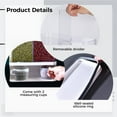 thumbnail image 2 of Wall-Mounted Laundry Detergent Dispenser, Dry Food Storage Container with 2 Measuring Cups, Large Capacity Organization Box for Rice Beans Solid Grains Scent Beads, 2 of 5