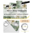 thumbnail image 6 of Sage Green Spring Floral Blackout Curtains 63 Inches Long for Bedroom, Summer Botanical Farmhouse Thermal Insulated Room Darkening Black Out Window Curtain Panels Grommet Drapes for Living Room, 6 of 8