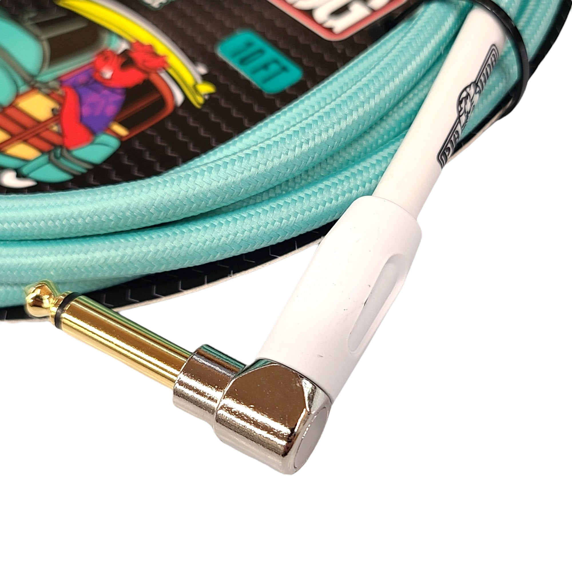 Pig Hog 10FT Right Seafoam Green Instrument Cable