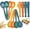 Orange/Blue/Yellow/Green, variant on Reusable Plastic Serving Utensils Set of 24, Wheat straw Large Serving set 10" Serving Spoons/10" Slotted Spoons/9.4" Tongs, for Party Chafing Dish Buffet Catering (Orange/Blue/Yellow/Green)