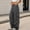 Gray, variant on Womens Cargo Pants Mid Rise Straight-Leg Pants, Button Zipper Fly Casual Trousers with Multi Zipper Cargo Pockets & Drawstring Cuffs Brown S