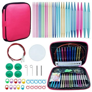13 Pair Circular Knitting Needle Set 3.0~10.0mm, Aluminum Interchangeable  Knitting Needles with Accessories & Case,Valentines Day Gifts 