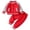 Red, variant on Back to School Clothes For Boys Toddler Baby Boy Fall/Winter Color Block Long Sleeve Elastic Waist 3M 6M 12M 18M 24M 2T 3T Sweatshirt and Pants Set Outfits 2 PC